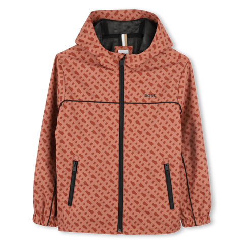 Boss Boys Orange Hooded Windbreaker Boss Boys Orange Hooded Windbreaker