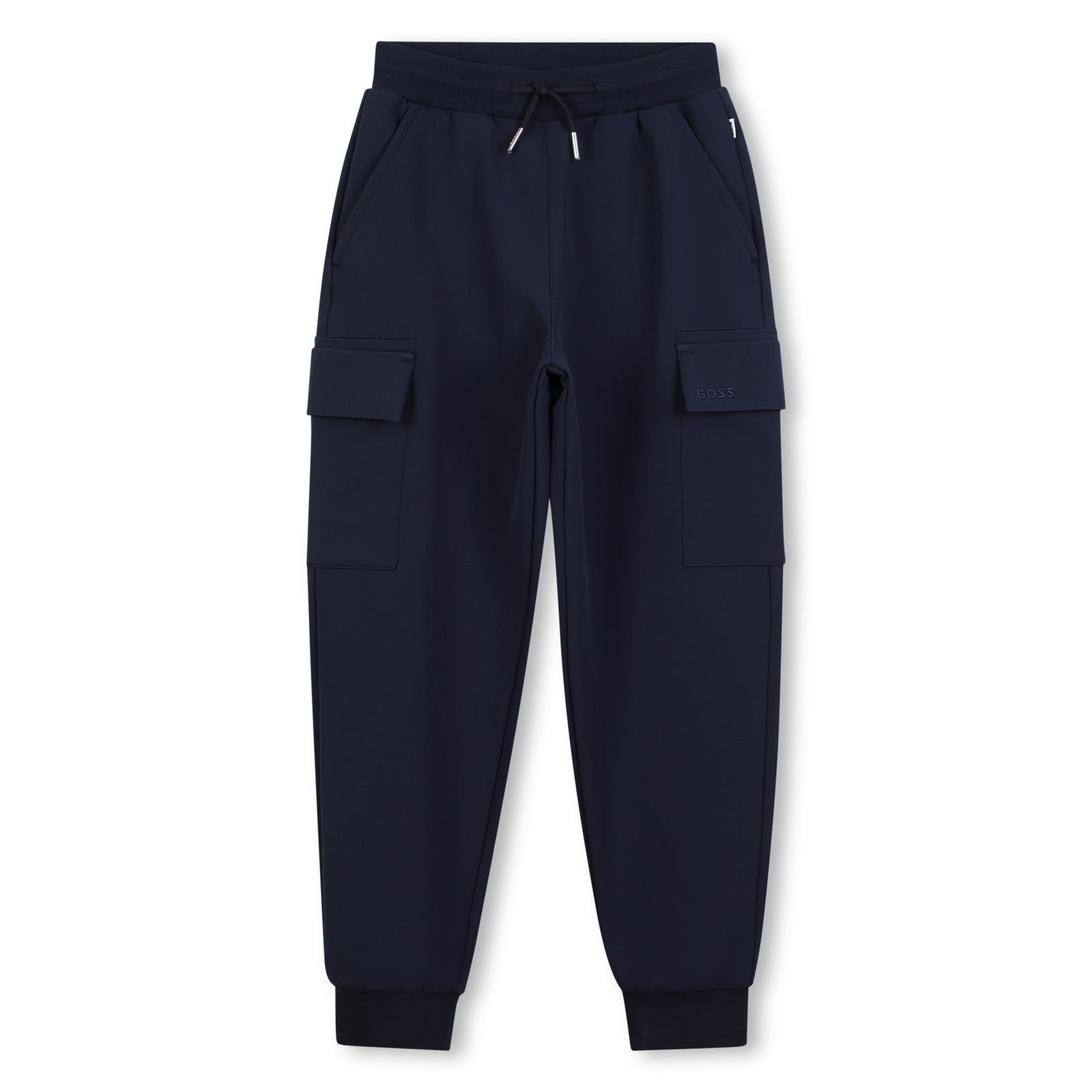 Boss Boys Blue Jogging Bottoms Boss Boys Blue Jogging Bottoms