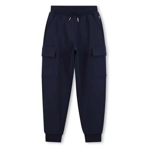 Boss Boys Blue Jogging Bottoms Boss Boys Blue Jogging Bottoms