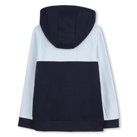 Boss Boys Blue Hooded Cardigan Boss Boys Blue Hooded Cardigan