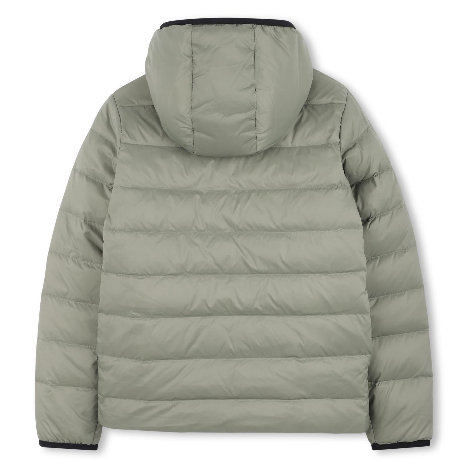 Boss Boys Khaki Reversible Puffer Jacket Boss Boys Khaki Reversible Puffer Jacket