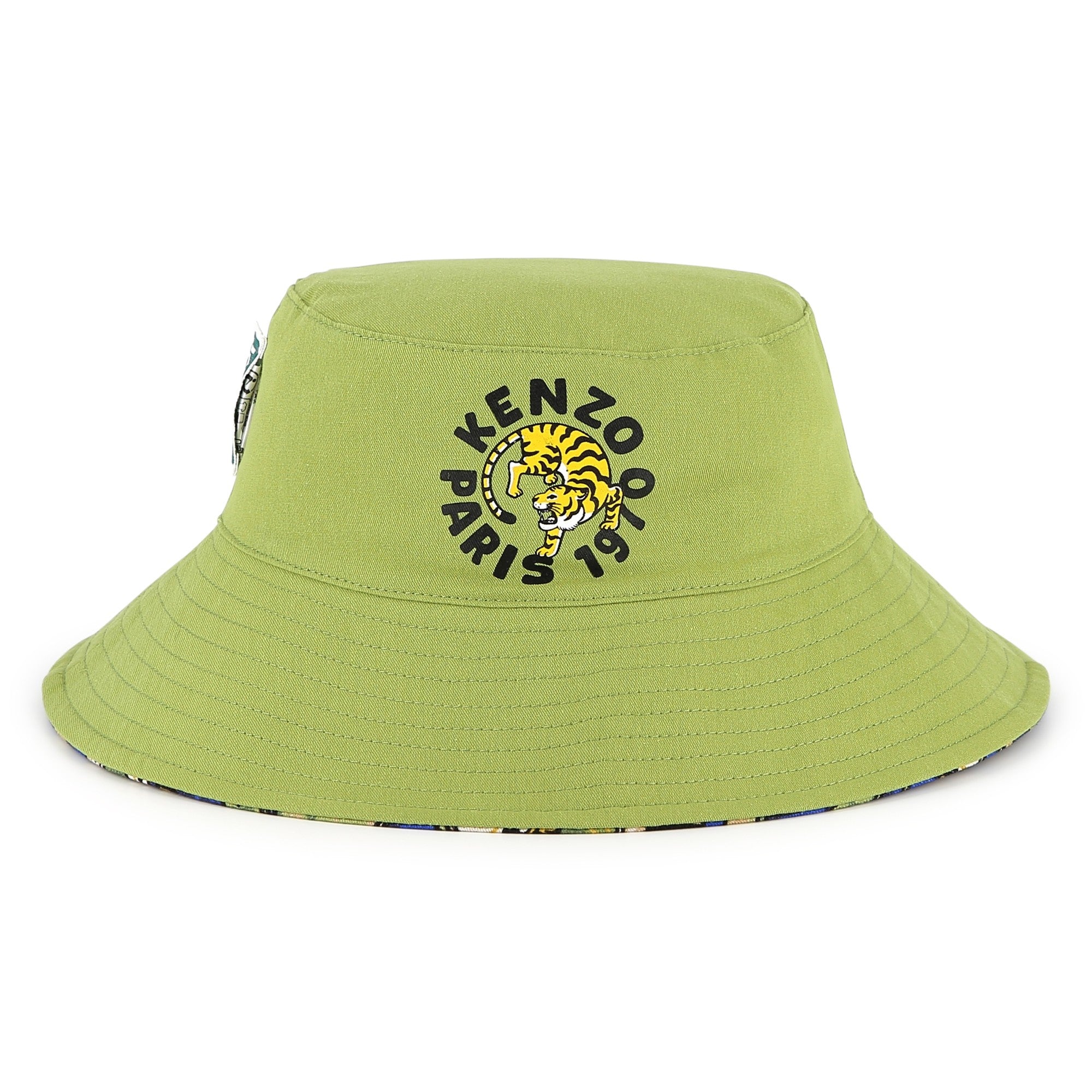 Kenzo Kids Boys Blue Reversible Bucket Hat Kenzo Kids Boys Blue Reversible Bucket Hat