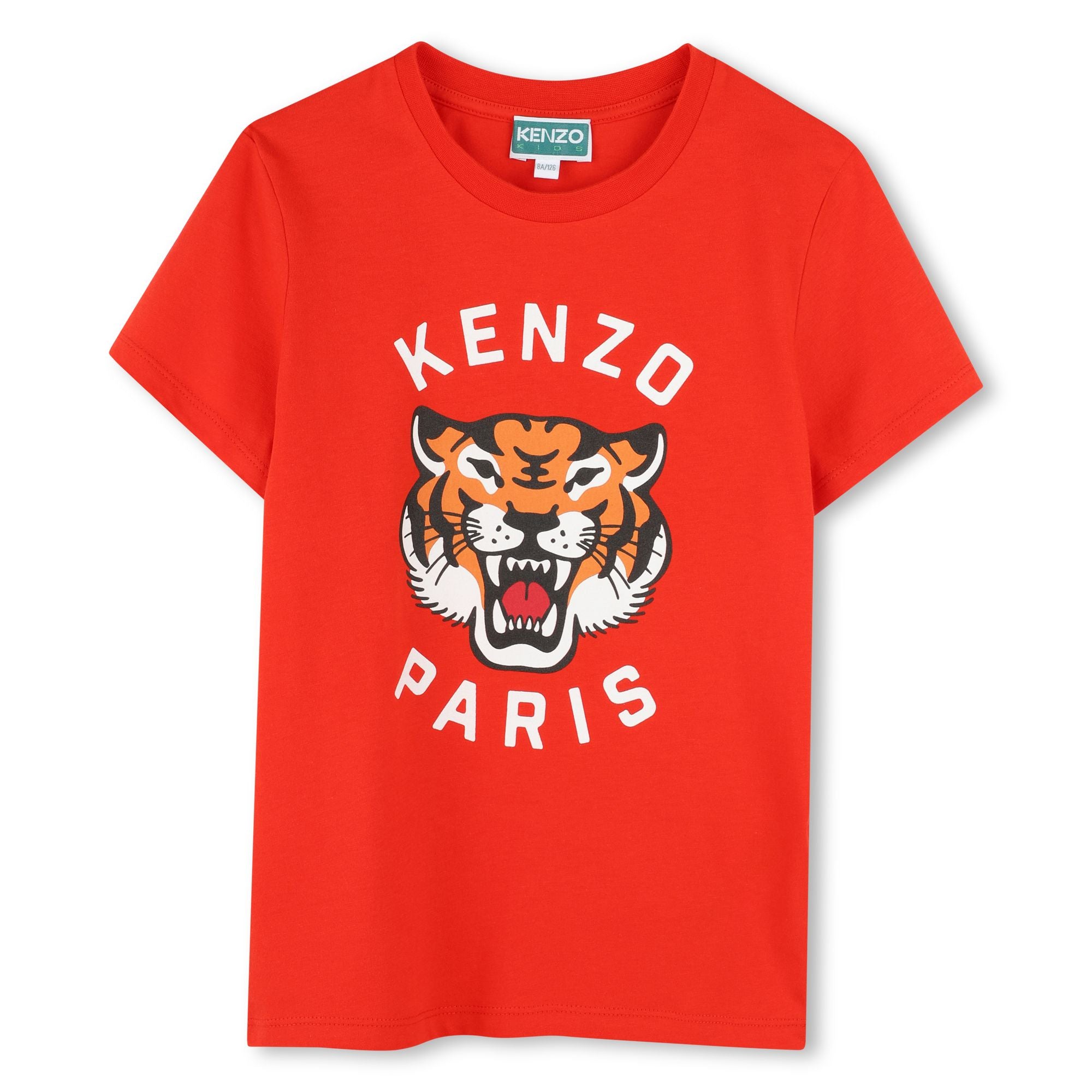 Kenzo Kids Boys Red Tiger T-Shirt Kenzo Kids Boys Red Tiger T-Shirt