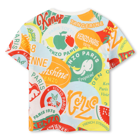 Kenzo Kids Boys Multicoloured Short Sleeve T-Shirt Kenzo Kids Boys Multicoloured Short Sleeve T-Shirt