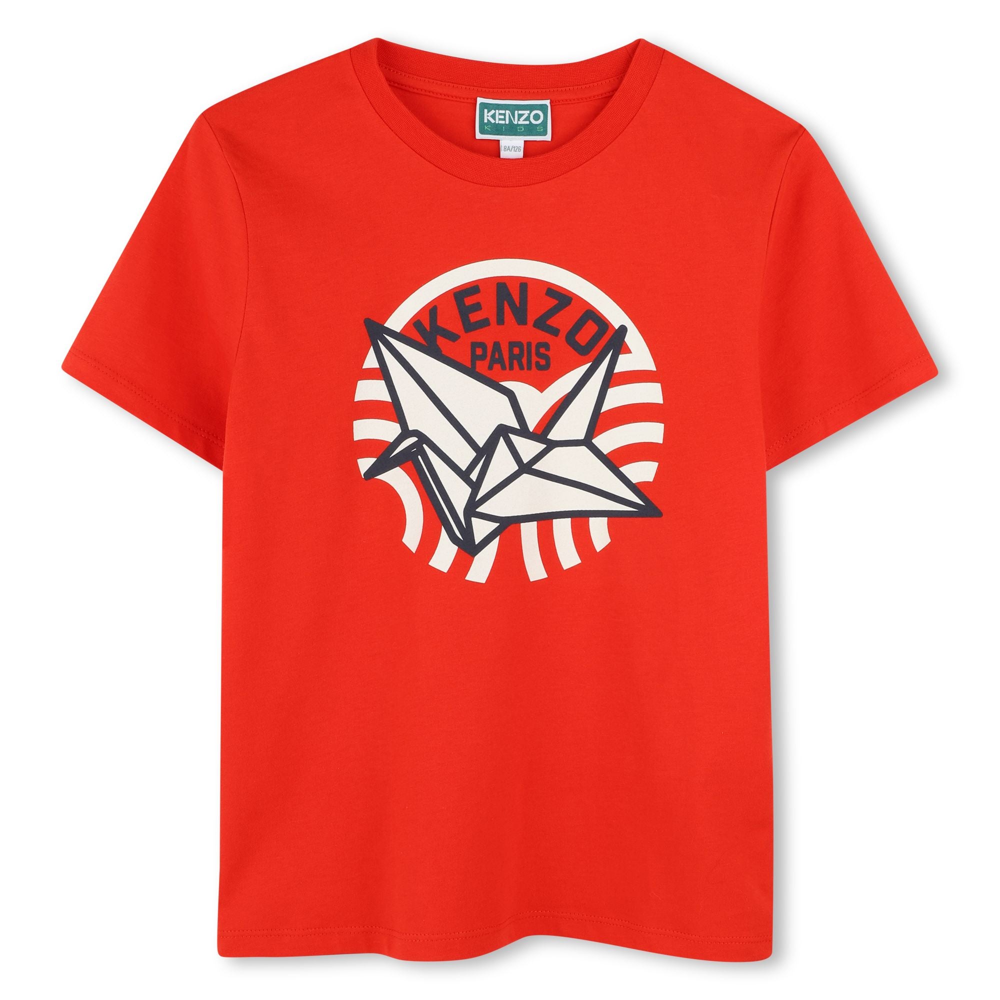 Kenzo Kids Boys Red Bird T-Shirt Kenzo Kids Boys Red Bird T-Shirt