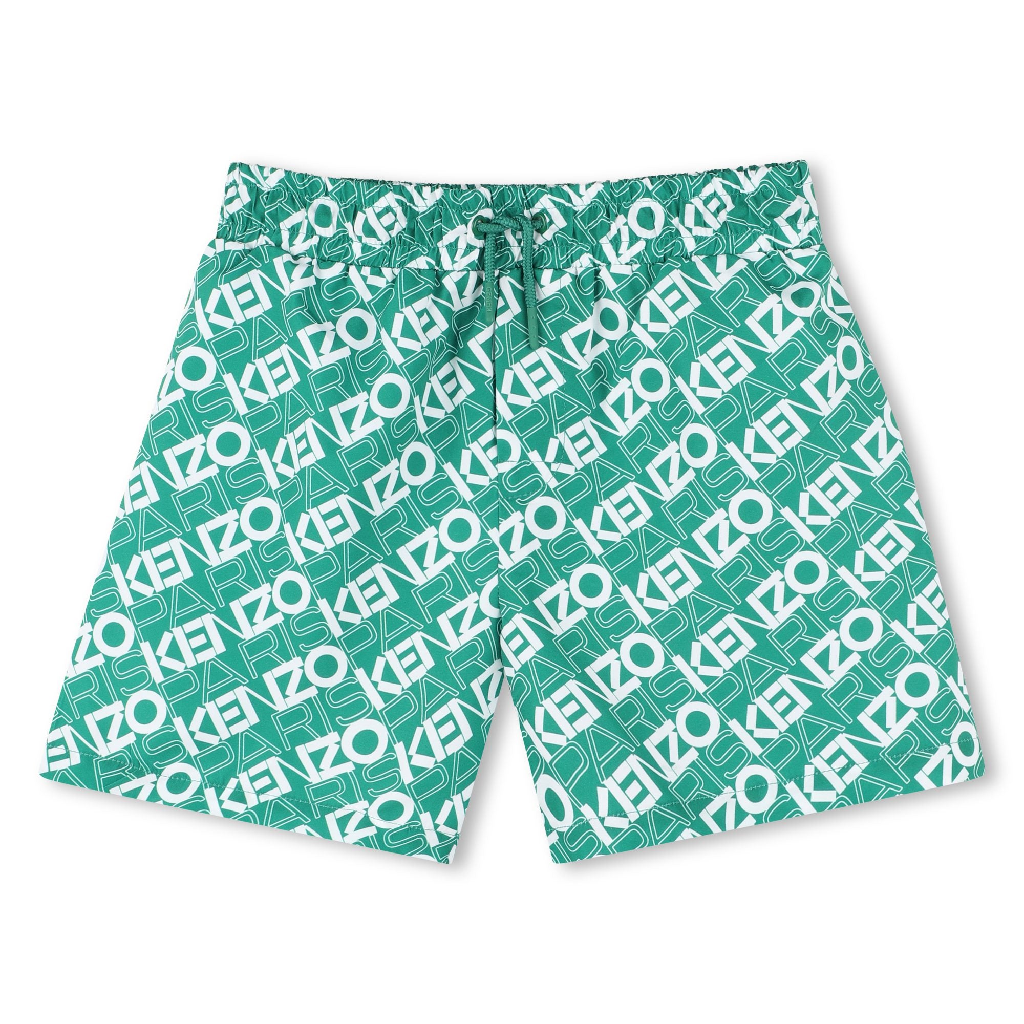 Kenzo Kids Boys Green Logo Swimming Short Kenzo Kids Boys Green Logo Swimming Short