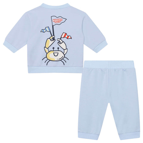 Kenzo Kids Baby Boys Blue Crab Tracksuit Kenzo Kids Baby Boys Blue Crab Tracksuit