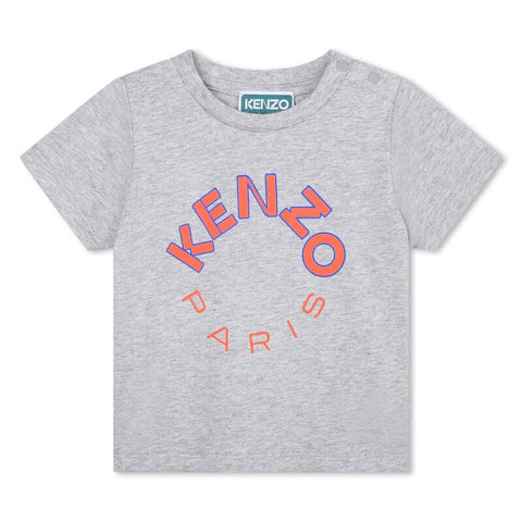 Kenzo Kids Baby Boys Grey 'IKEBANA' Short Sleeve T-Shirt Kenzo Kids Baby Boys Grey 'IKEBANA' Short Sleeve T-Shirt