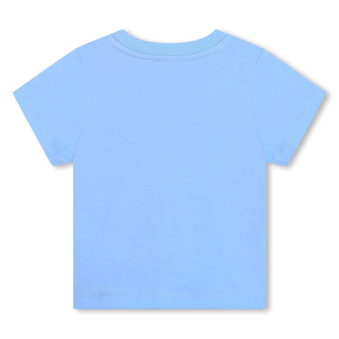 Kenzo Kids Boys Blue Cotton Kenzo Paris Logo T-Shirt Kenzo Kids Boys Blue Cotton Kenzo Paris Logo T-Shirt