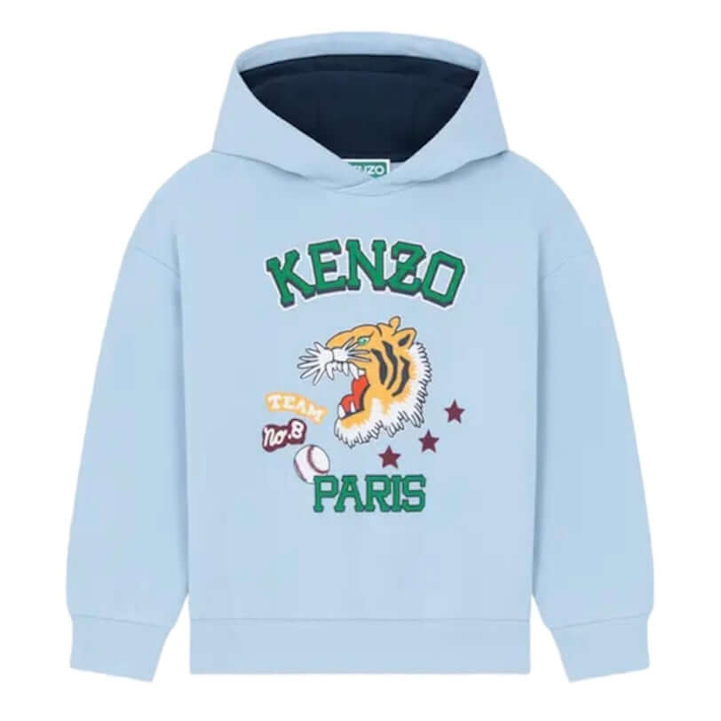 Kenzo Kids Boys Blue Hooded Sweatshirt Kenzo Kids Boys Blue Hooded Sweatshirt