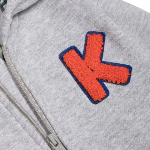 Kenzo Kids Boys Grey Hooded Cardigan Kenzo Kids Boys Grey Hooded Cardigan