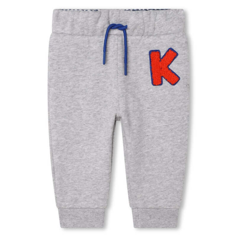 Kenzo Kids Boys Grey 'IKEBANA' Jogging Bottoms Kenzo Kids Boys Grey 'IKEBANA' Jogging Bottoms