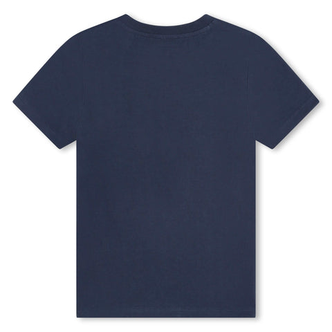 Kenzo Kids Boys Navy Elephant Print T-Shirt Kenzo Kids Boys Navy Elephant Print T-Shirt