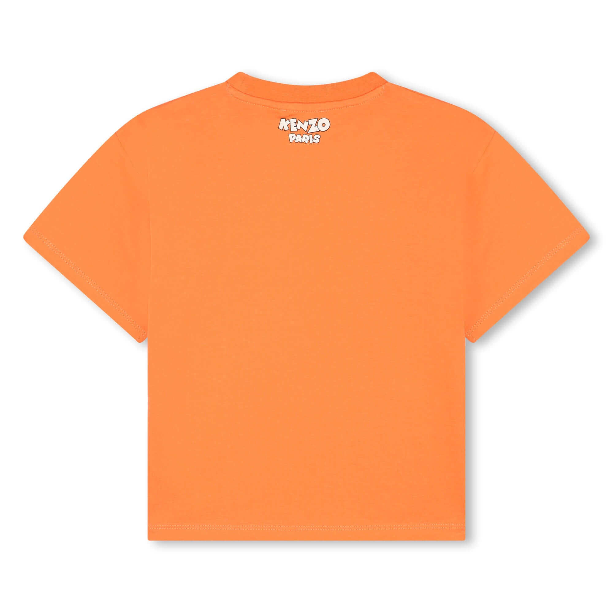 Kenzo Kids Boys Orange Cartoon Logo T-Shirt Kenzo Kids Boys Orange Cartoon Logo T-Shirt