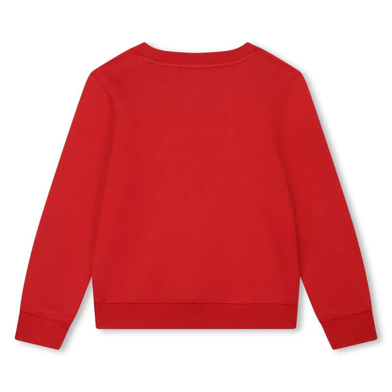 Kenzo Kids Boys Red 'JUNGLE GAME' Elephant Sweatshirt Kenzo Kids Boys Red 'JUNGLE GAME' Elephant Sweatshirt