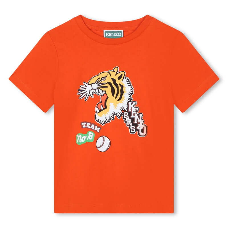 Kenzo Kids Boys Red 'KENZO CLUB D1' Short Sleeve T-Shirt Kenzo Kids Boys Red 'KENZO CLUB D1' Short Sleeve T-Shirt