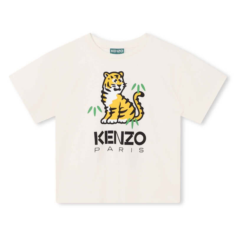 Kenzo Kids Boys Tiger 'TOKYO PARIS' Short Sleeve T-Shirt Kenzo Kids Boys Tiger 'TOKYO PARIS' Short Sleeve T-Shirt