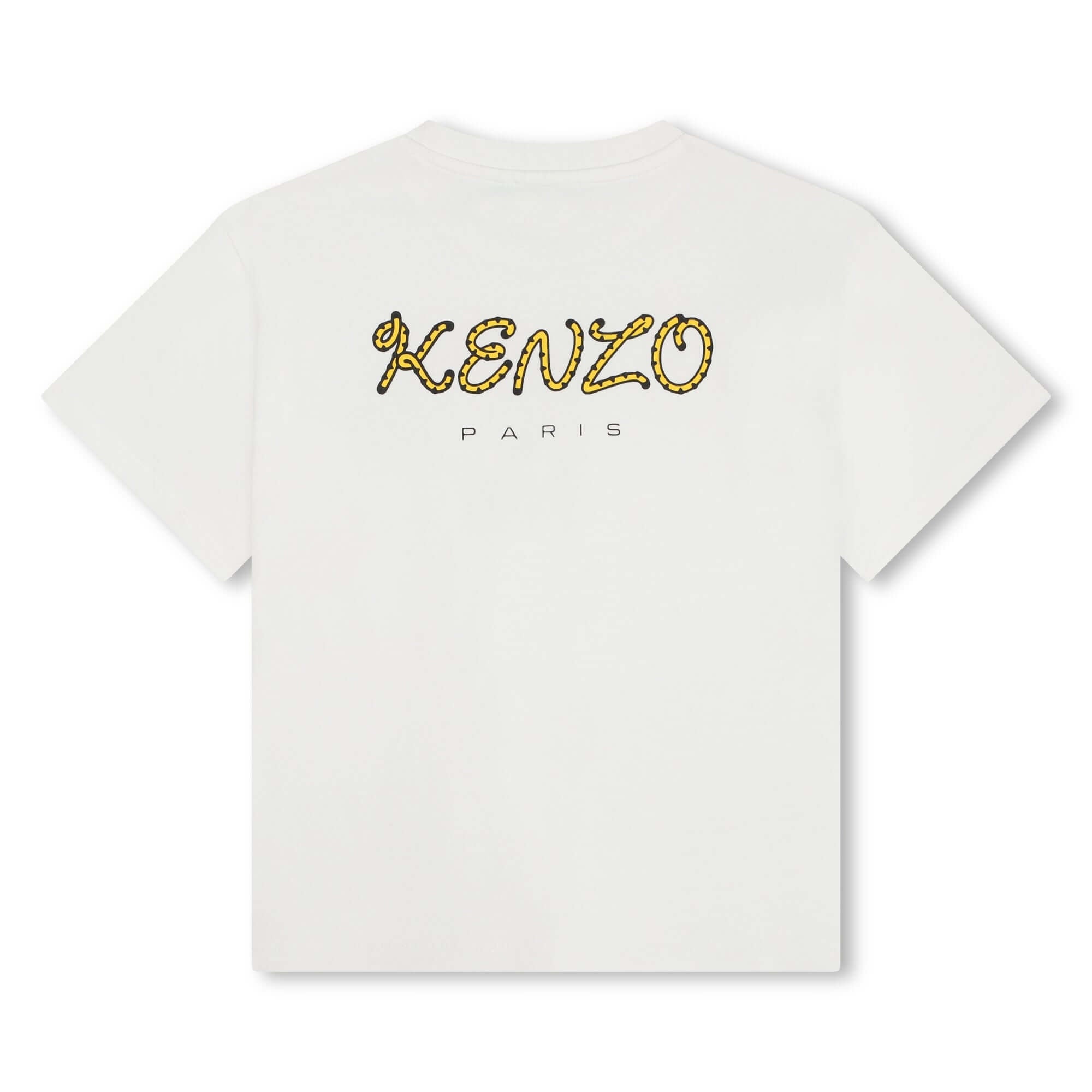 Kenzo Kids Boys White Kotora T-Shirt Kenzo Kids Boys White Kotora T-Shirt