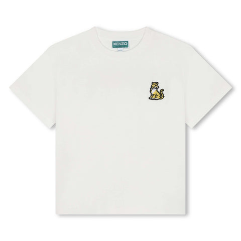 Kenzo Kids Boys White Kotora T-Shirt Kenzo Kids Boys White Kotora T-Shirt
