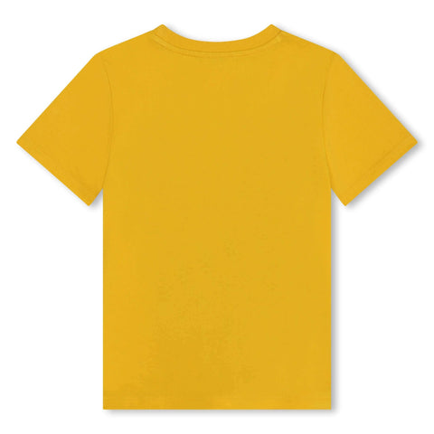 Kenzo Kids Boys Yellow Elephant Print T-Shirt Kenzo Kids Boys Yellow Elephant Print T-Shirt