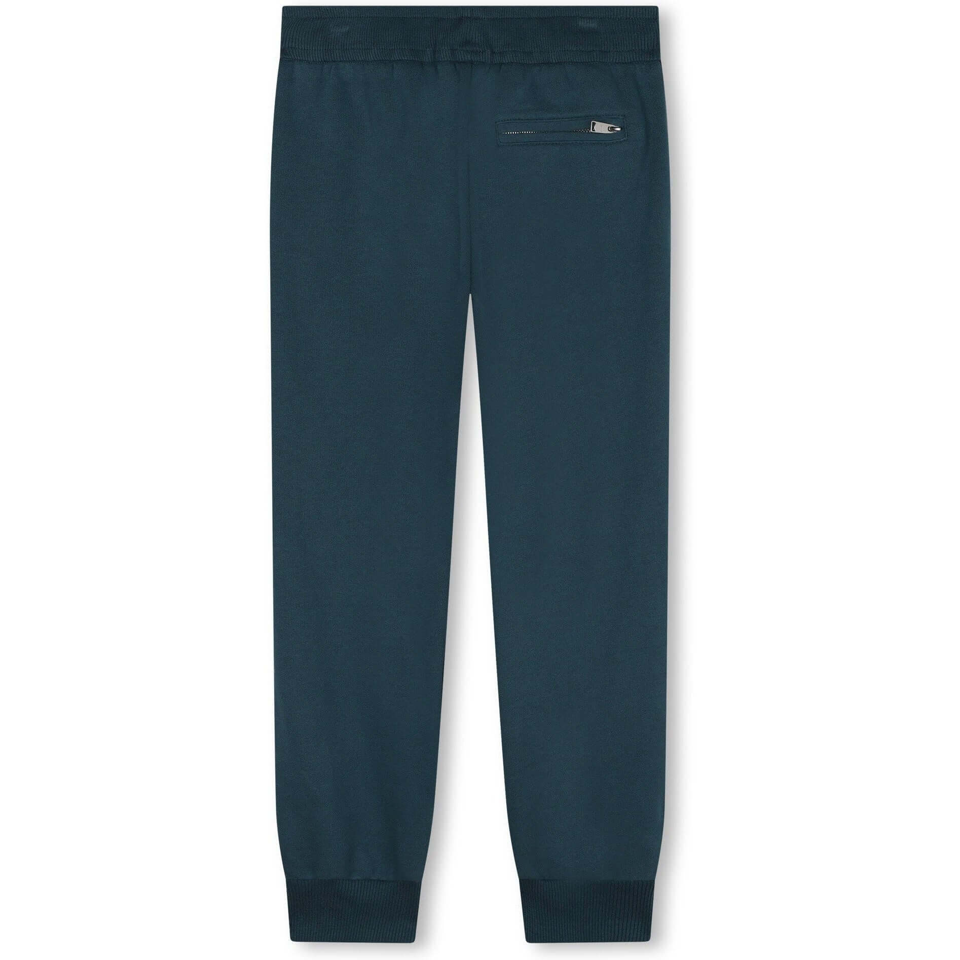 LANVIN Boys Teal Curb Joggers LANVIN Boys Teal Curb Joggers
