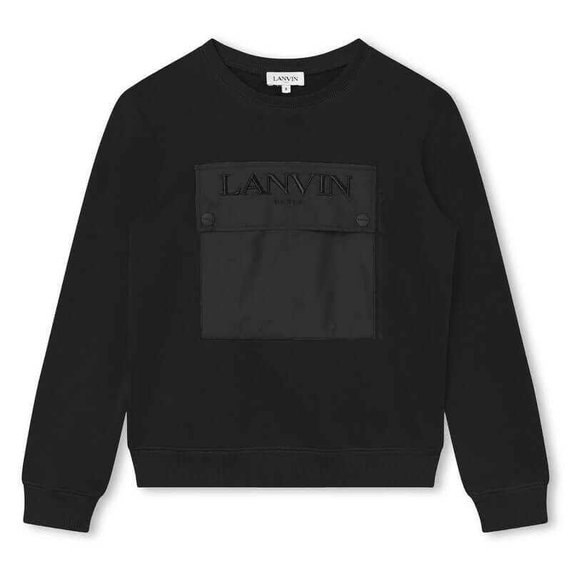 Lanvin Boys Black Sweatshirt Lanvin Boys Black Sweatshirt
