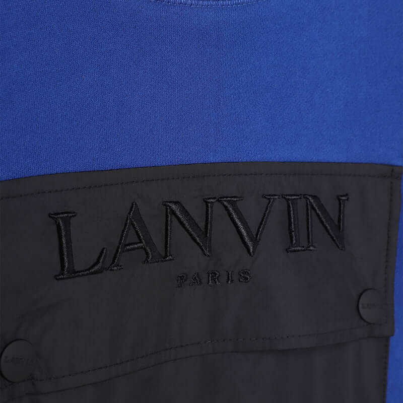 Lanvin Boys Blue Cotton Sweatshirt a Lanvin Boys Blue Cotton Sweatshirt a