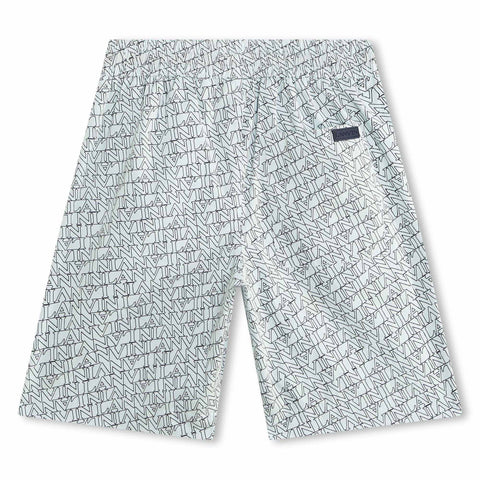 Lanvin Boys Logo Pattern Shorts Lanvin Boys Logo Pattern Shorts