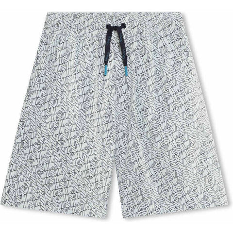 Lanvin Boys Logo Pattern Shorts Lanvin Boys Logo Pattern Shorts