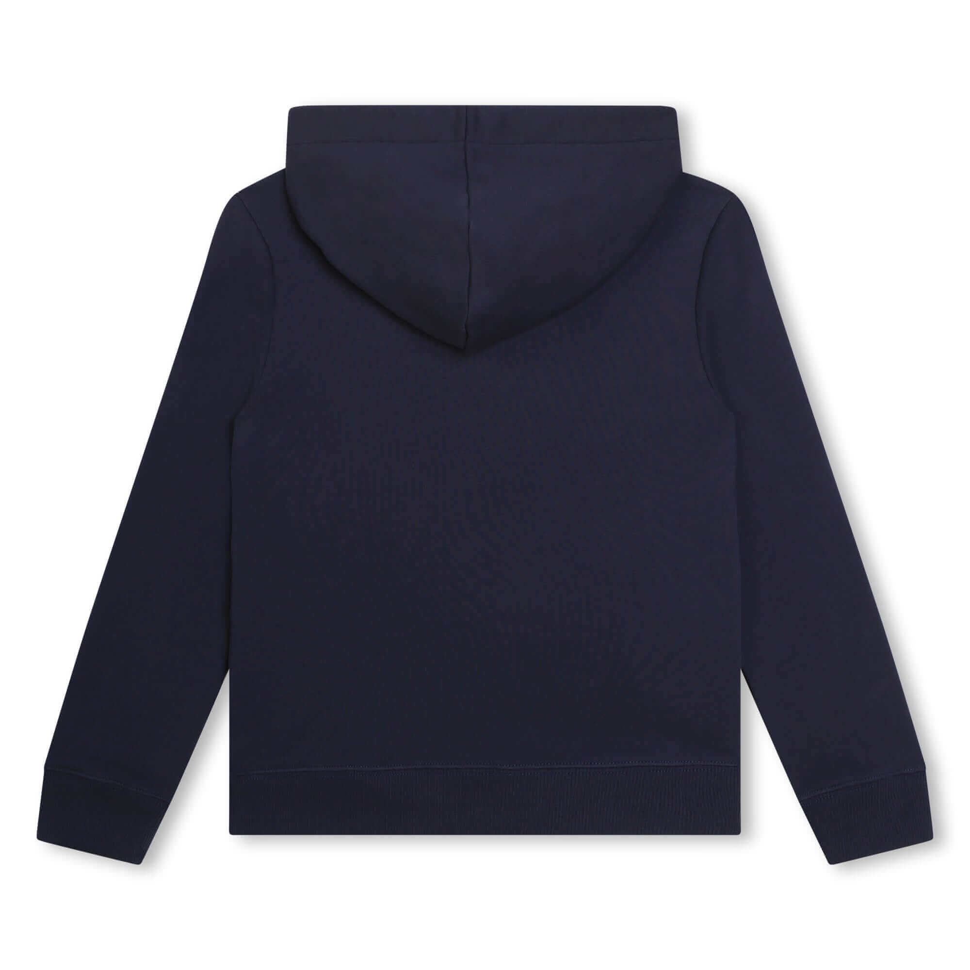 Lanvin Boys Navy Curb Logo Hoodie Lanvin Boys Navy Curb Logo Hoodie