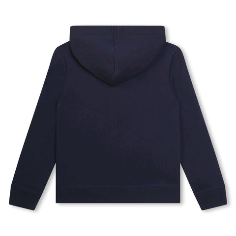 Lanvin Boys Navy Curb Logo Hoodie Lanvin Boys Navy Curb Logo Hoodie