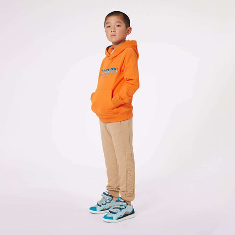 Lanvin Boys Orange Curb Hoodie Lanvin Boys Orange Curb Hoodie