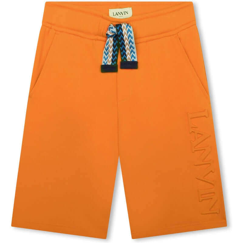 Lanvin Boys Orange Curb Shorts Lanvin Boys Orange Curb Shorts
