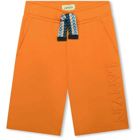 Lanvin Boys Orange Curb Shorts Lanvin Boys Orange Curb Shorts