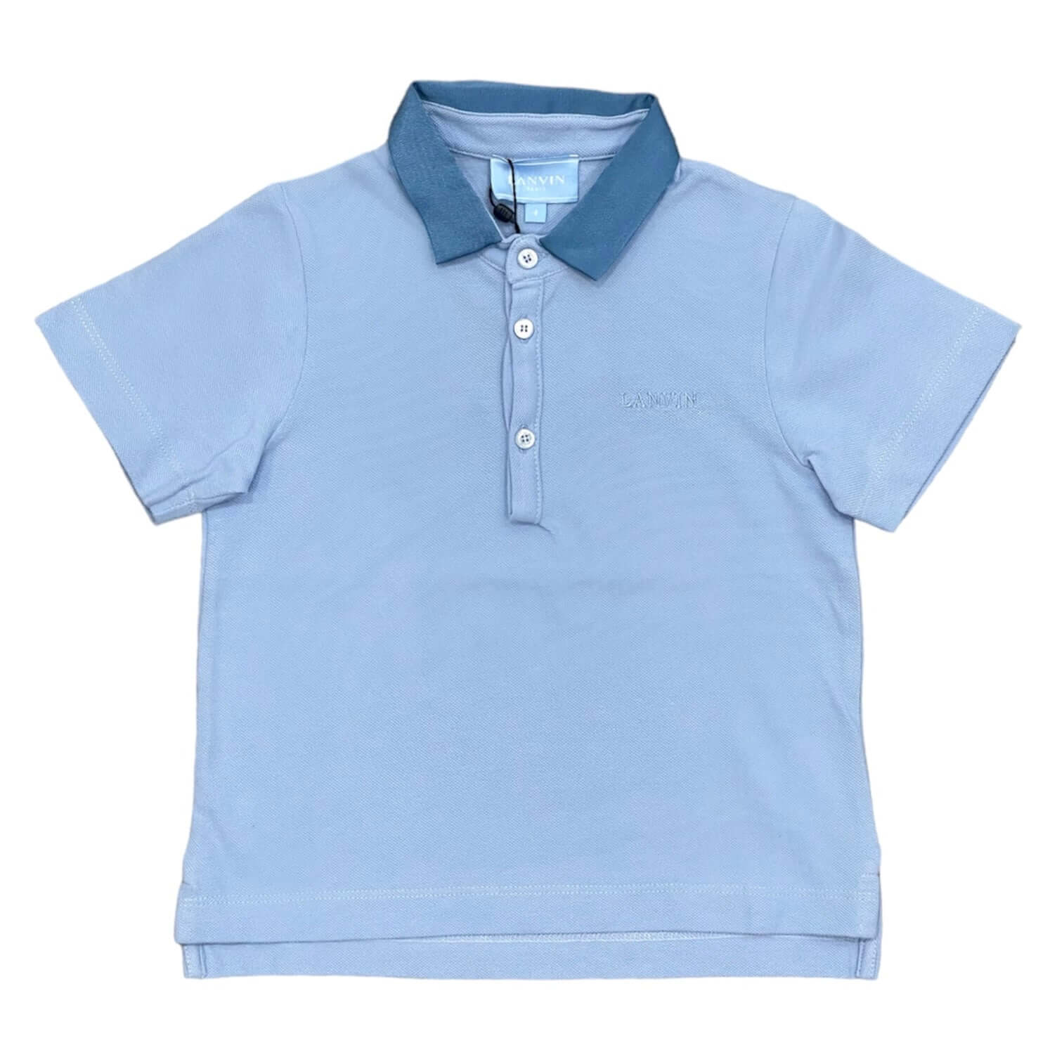 Lanvin Boys Pale Blue Polo Lanvin Boys Pale Blue Polo