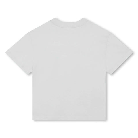 Lanvin Boys White Cotton Logo T-Shirt Lanvin Boys White Cotton Logo T-Shirt