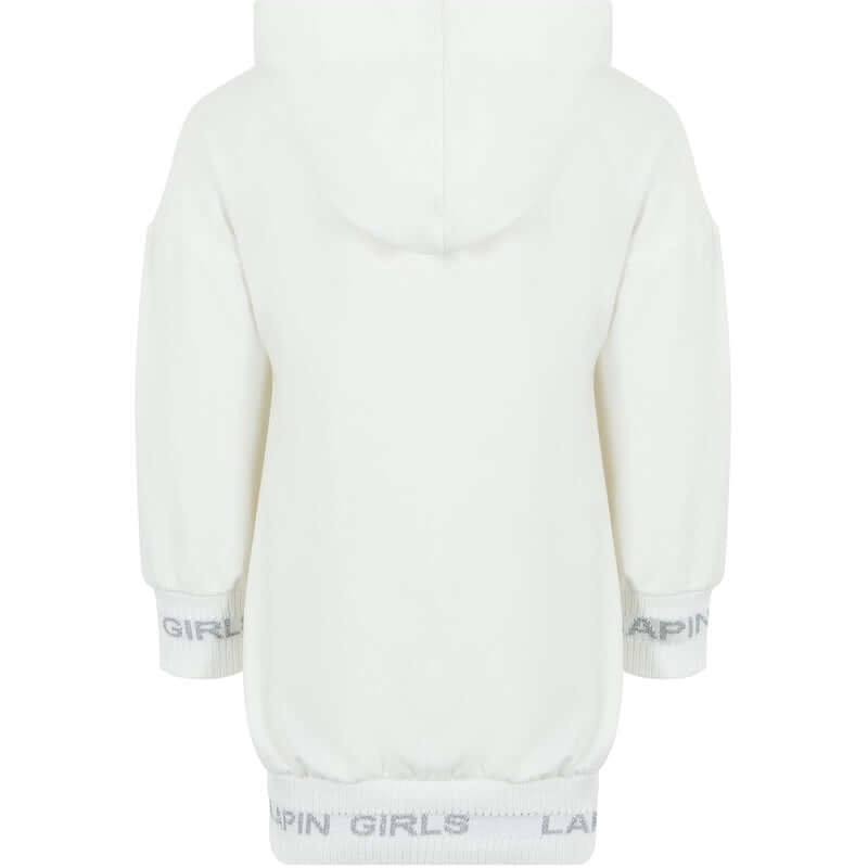 Lapin House Girls Ivory Dalmation Hooded Dress Lapin House Girls Ivory Dalmation Hooded Dress