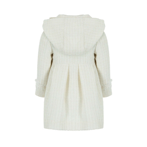Lapin House Girls Off White Overcoat Lapin House Girls Off White Overcoat