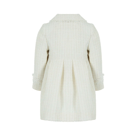 Lapin House Girls Off White Overcoat Lapin House Girls Off White Overcoat