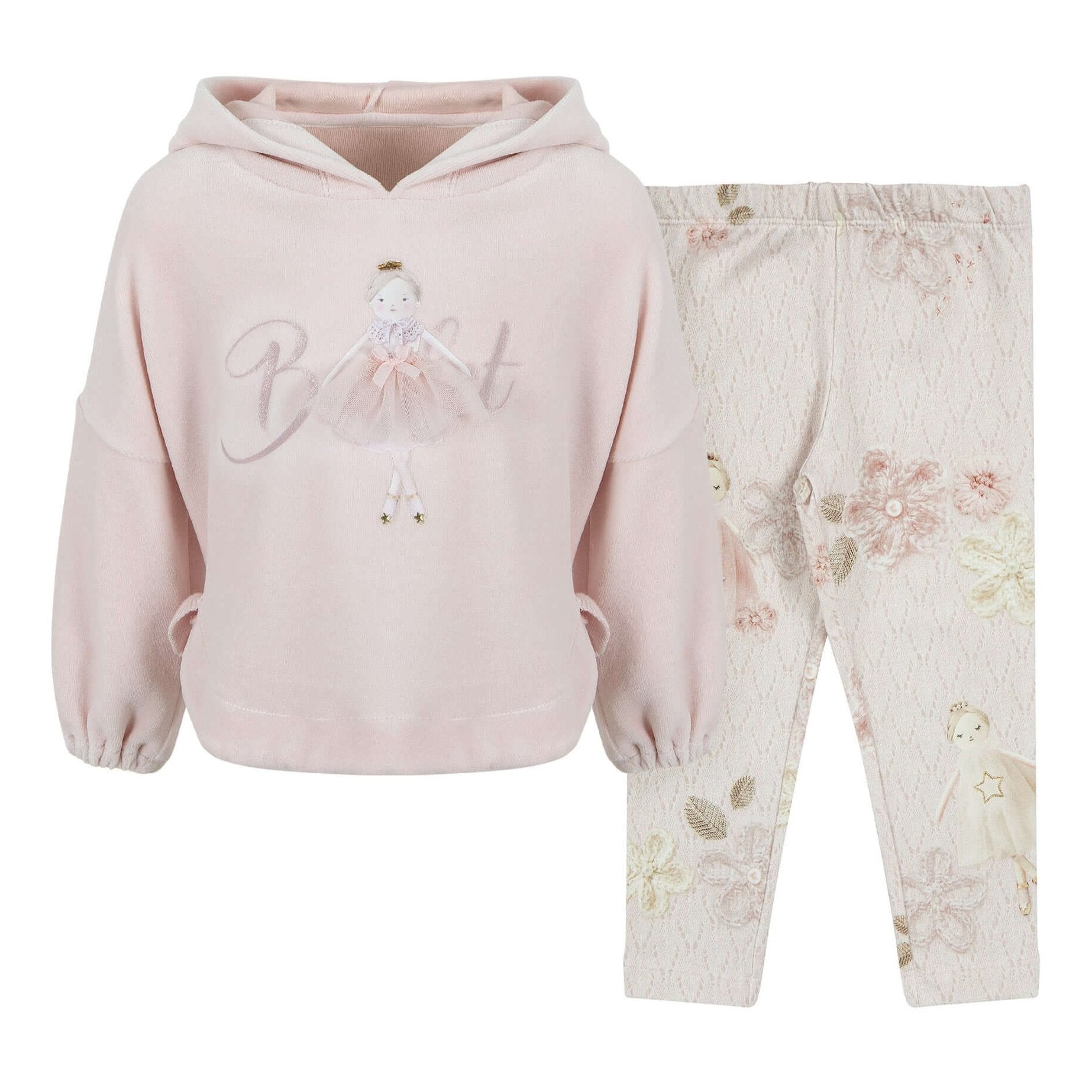 Lapin House Girls Pink Ballet Legging Set Lapin House Girls Pink Ballet Legging Set