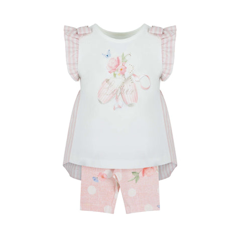 Lapin House Girls Pink Ballet Legging Set Lapin House Girls Pink Ballet Legging Set