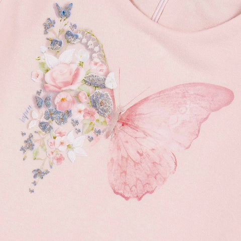 Lapin House Girls Pink Butterfly Dress Lapin House Girls Pink Butterfly Dress