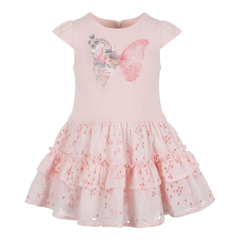 Lapin House Girls Pink Butterfly Dress Lapin House Girls Pink Butterfly Dress