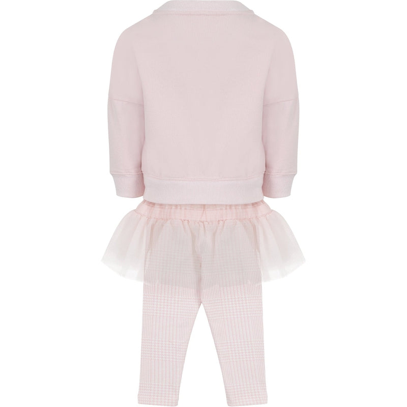 Lapin House Girls Pink Cotton Floral Legging Set Lapin House Girls Pink Cotton Floral Legging Set