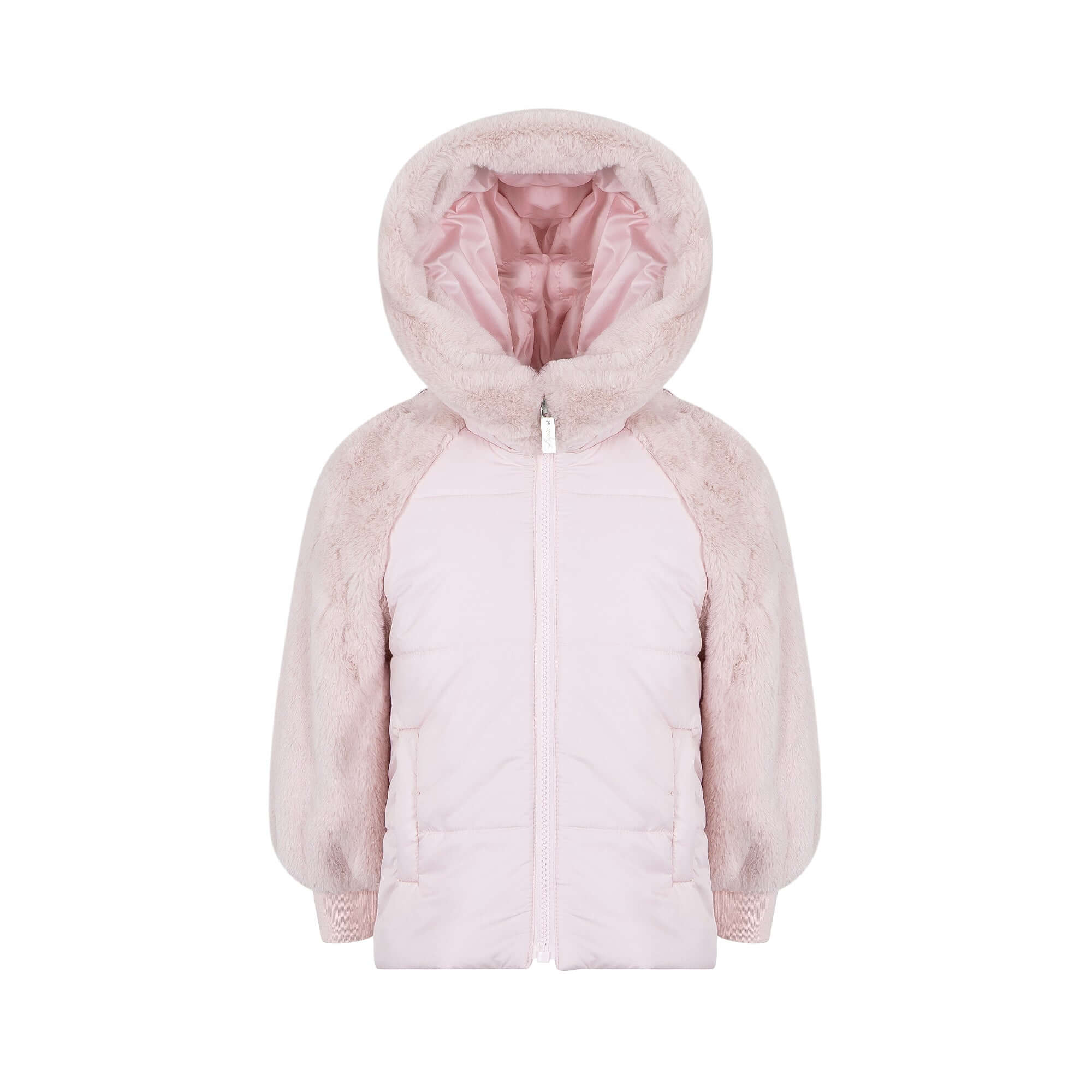 Lapin House Girls Pink Doll Coat Lapin House Girls Pink Doll Coat