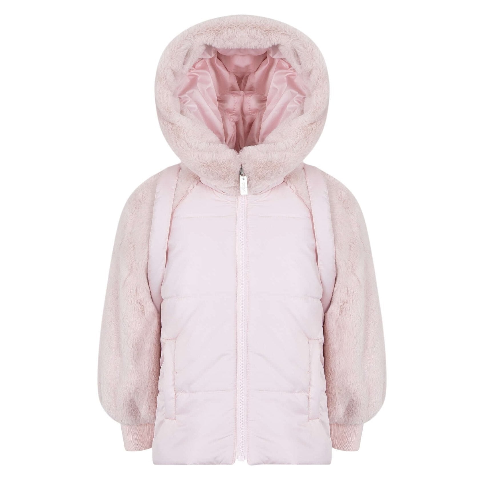Lapin House Girls Pink Doll Coat Lapin House Girls Pink Doll Coat