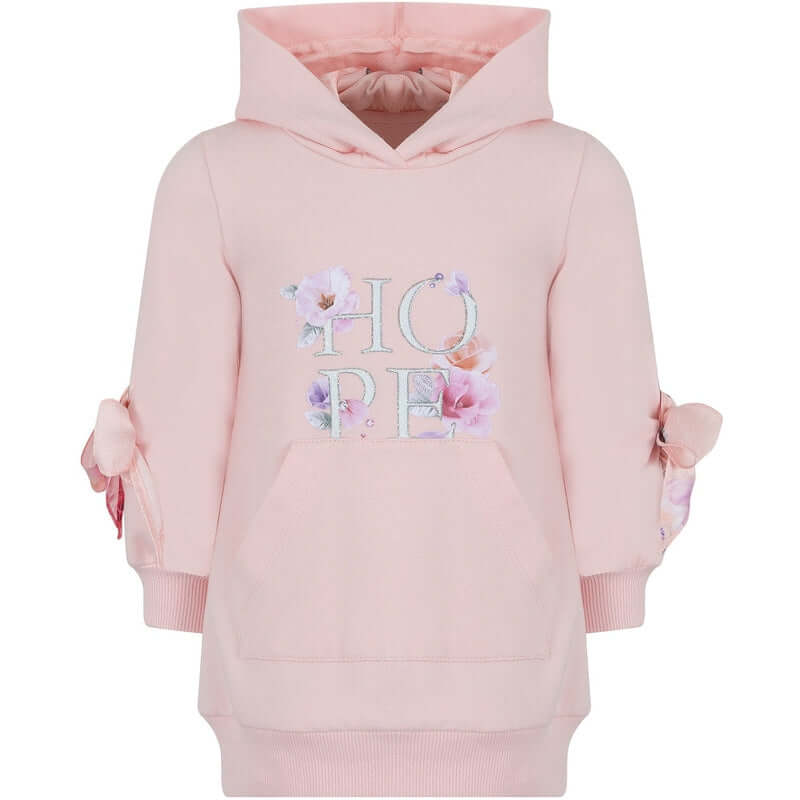 Lapin House Girls Pink Floral Jumper Dress Lapin House Girls Pink Floral Jumper Dress