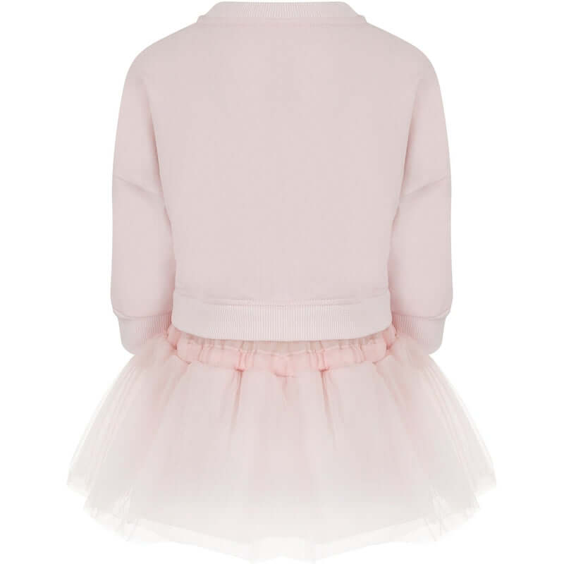 Lapin House Girls Pink Floral Tulle Dress Lapin House Girls Pink Floral Tulle Dress