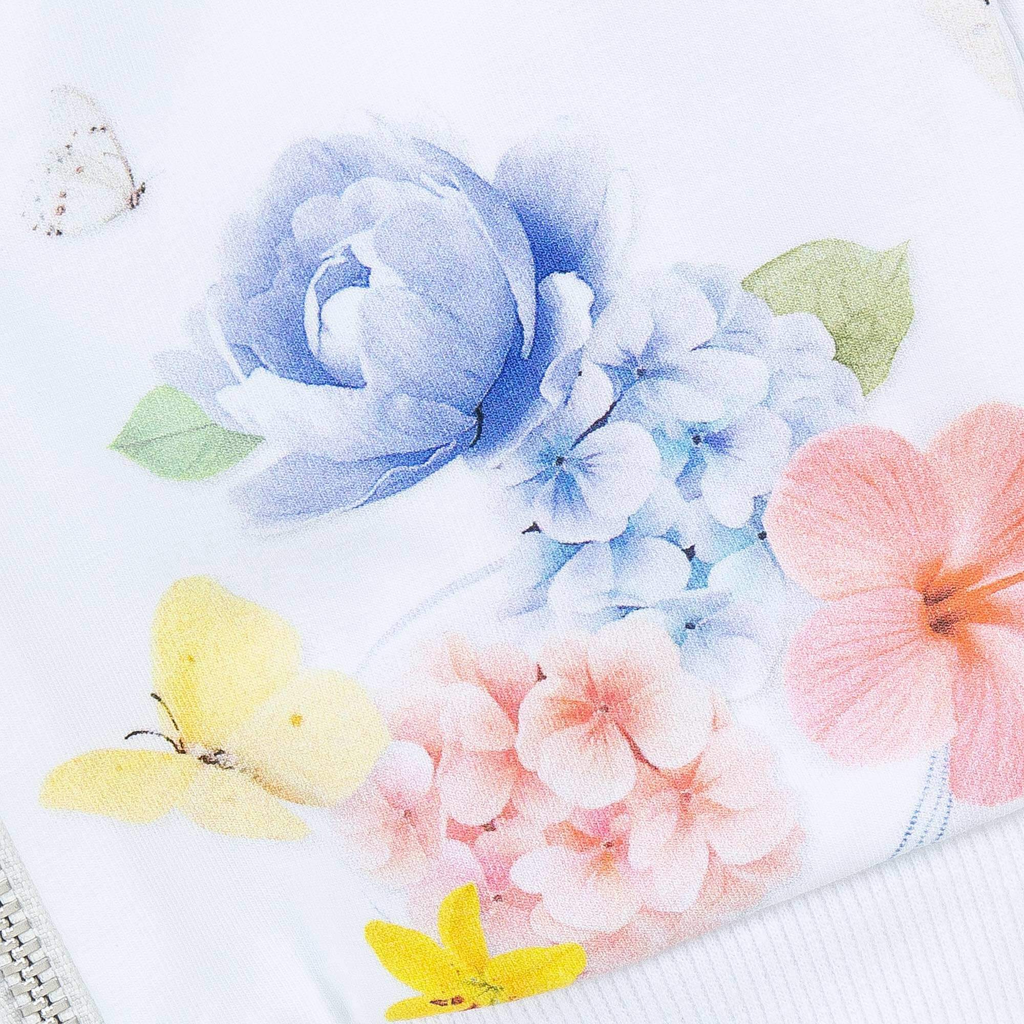 Lapin House Girls White Flower Cardigan Lapin House Girls White Flower Cardigan