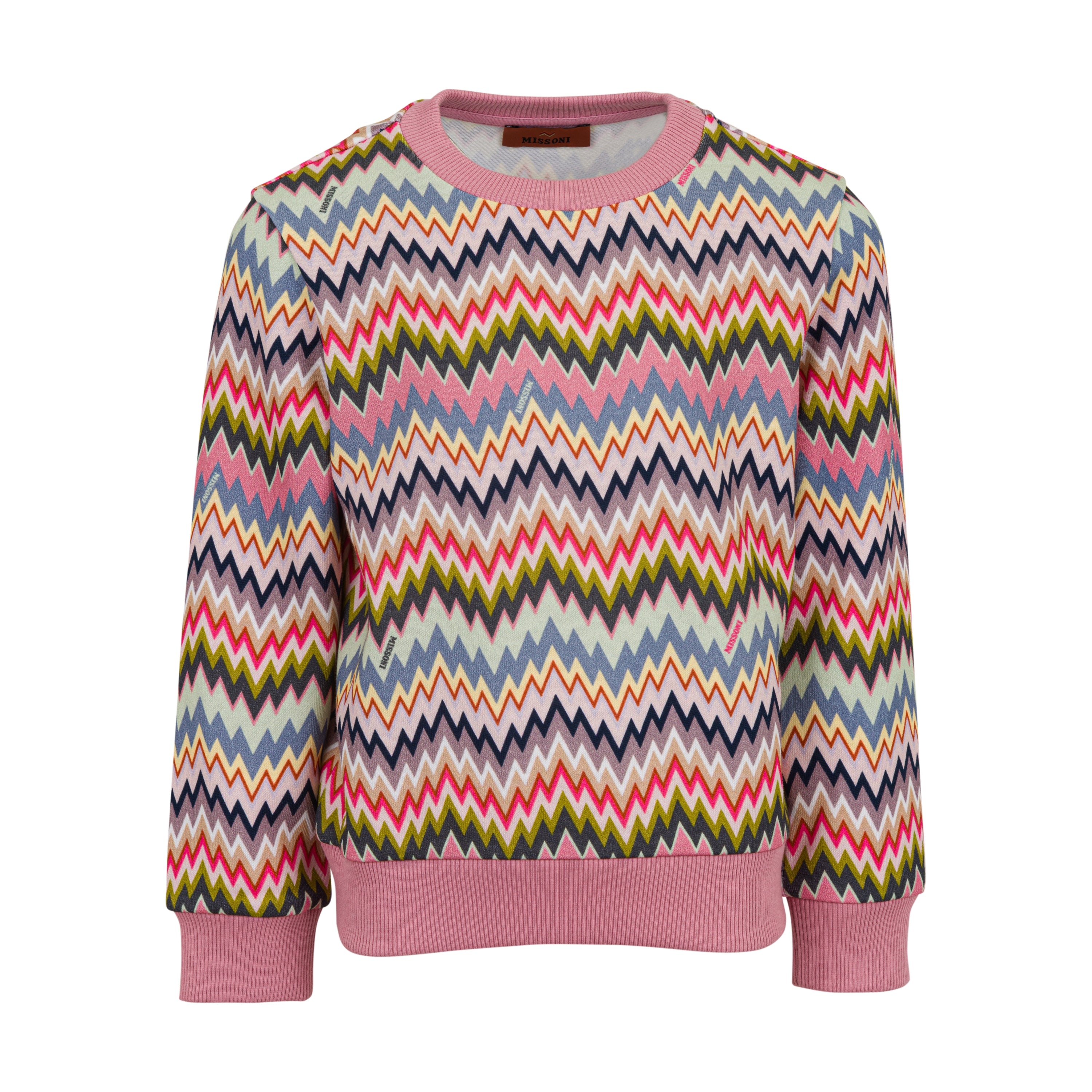 Missoni Kids Girls Pink Zig Zag Legging Set Missoni Kids Girls Pink Zig Zag Legging Set